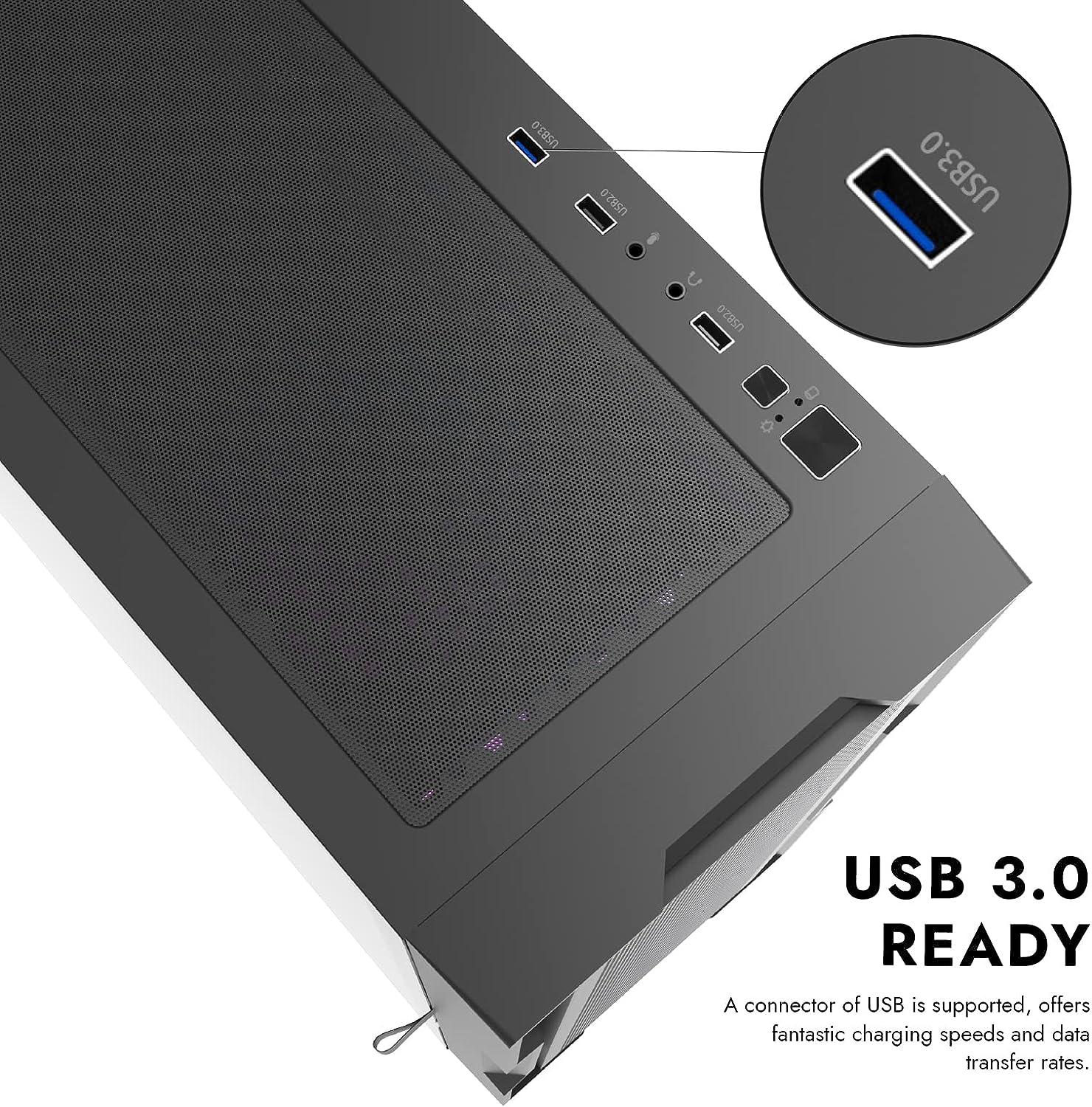 Darkflash Casing DK431 MESH BLACK WITH FANS Darkflash Casing DK431 MESH BLACK WITH FANS